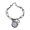 Silver, variant on Artisanal Crafted Faux Pocket Watch Bracelet With Movable Fringe Detailing And Customizable Chain Length