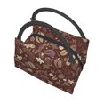 thumbnail image 4 of Lsque Coffee and Flowers Pattern Portable Insulation Lunch Bag, Insulated Food Delivery Bag, Meal Grocery Tote Insulation Bag Large Capacity Reusable Warming Bag, 4 of 5