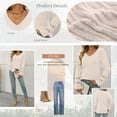 thumbnail image 5 of SUNBS Long Sleeve Shirts for Women Trendy Casual V-neck Tops Lightweight Sweaters, 5 of 8