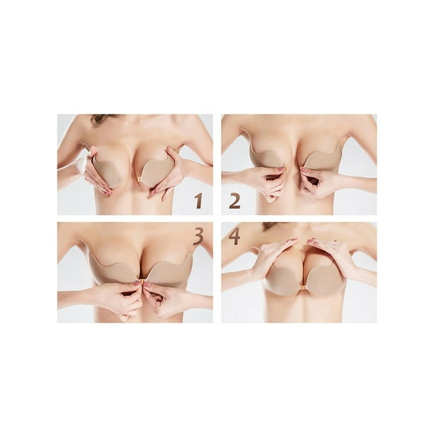 Self Adhesive Invisible Bra Backless Bra Silicone Invisible Push-up Bras  Summer Sexy Push Up Drawstring Bra