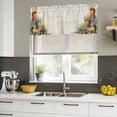 thumbnail image 4 of Spring Flowers Curtain Valances for Windows, Kitchen Valance Window Treatments Panel 2 Pack, Botanical Blossom Floral Pot Plants Rod Pocket Short Curtains for Bathroom Bedroom 60 x 18 Inch, 4 of 8
