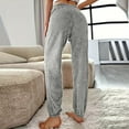 thumbnail image 7 of Summer Pants for Women Pants for Women Dressy Womens Comfy Casual Pajama Designer Wide Leg Yoga Trousers Leather Corduroy Small Sweatpants Fashion Womens Light Gray M, 7 of 7