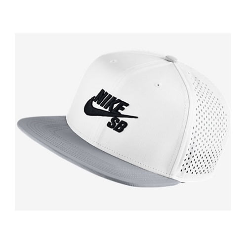 Nike SB Performance Pro Hat White Grey Snapback - Walmart.com