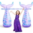 thumbnail image 1 of Juego inflable Limbo Open Mermaid para niños, adultos y familiares, 1 of 7