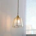 thumbnail image 5 of Mini Colorful Glass Pendant Light Fixture, Small Retro Farmhouse Pendant Lighting, Modern Simple Pendant Light, Minimalist Rustic Vintage Pendant Lamp for Kitchen Sink Dining Room, 5 of 6