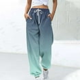 thumbnail image 2 of Sweatpants Women Sevevn Women's Casual Sweatpants Gradient Color Printed Drawstring Loose Pants, 2 of 4