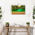 thumbnail image 6 of Lakes Waterfall Canvas Wall Art, Turquoise Lake Print, Tropical Forest Waterfall Artwork for Living Room Bedroom Bathroom Decor, Ready to Hang, 6 of 6