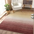 thumbnail image 2 of CAROMIO Washable Rugs Ombre Area Rugs Modern Rug for Living Room Vintage Carpet Throw Rugs Abstract Bedroom Rug Nursery Rug Contemporary Floor Cover, 5' x 7' Pink Brown, 2 of 7