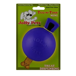 NYI Ball Dog Toy - Dog Ball - Jolly Ball for Dogs - Set of 2 Dog Toys Balls  - Medium 3.2 Interactive Rubber Ball Food Dispensing Dog Toy IQ Training  Teeth Cleaning Playing