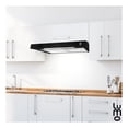 thumbnail image 4 of Campana Cocina Extractora de Pared 60 cm Acero Inox Luz Led negro 60 cm, 4 of 9