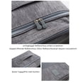 thumbnail image 3 of Bolsa de viaje para zapatos con 3 compartimentos, organizador de zapatos impermeable y a prueba de polvo con ventana transparente para zapatos de fútbol o golf, bolsas de viaje portátiles, 3 of 7