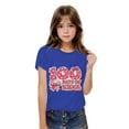thumbnail image 1 of Xihbxyly Bonita Camiseta con Diseño de 100 Días de Clases, Tela Suave y Transpirable, Manga Corta Abullonada, Ideal para Pantalones Cortos, Vaqueros y Faldas, Ropa Informal de Diario, Tendencia para, 1 of 6