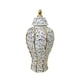 thumbnail image 1 of Jarrón de porcelana con forma de jengibre, organizador de almacenamiento y exhibición para macetas, florero de cerámica, templo 18CMX18CMX36CM, 1 of 9