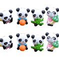 thumbnail image 1 of xinxinxx 8pcs/set Mini PVC Miniature Panda Figurine Cartoon Character Animal Statue Landscape Garden Small Crafts Ornament, 1 of 9