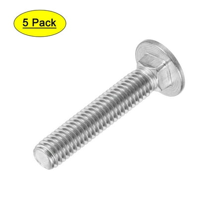 

Uxcell 3/8-16x2 Carriage Bolt 304 Stainless Steel Polishing 5 Pack