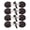 Dark Coffee, variant on 4 Pairs Toggle Buttons PU Leather Clasps Duffle Coat Closure Cord Cardigan Fasteners Clasp for Clothes DIY Decoration