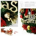 thumbnail image 3 of QJUHUNG Couronne de Noël Récif pour Porte d'Entrée Fenêtre Guirlande Artificielle de Pin de 12 Pouces avec Nœud Cloches Baies Rouges Cadeaux de Fleurs pour Décoration de Fête de Noël Porte d'Entrée Fenêtre Mur Couronne, 3 of 5