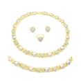 thumbnail image 2 of JoeytheJewelryNY HUGS &KISSES xo set tri colors xo set gold Plated #155, 2 of 4