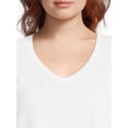 thumbnail image 4 of Terra & Sky Women’s Plus Size V-Neck Tee, 4 of 5