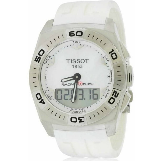 racing touch white dial men's watch t0025201103100