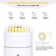 thumbnail image 2 of ZHAOCHENG Mini humidificador de aire de 400 ml con ventilador, ventilador portátil recargable por USB, purificador de aire acondicionado, luz nocturna súper silenciosa, 2 modos de niebla fría, LED de, 2 of 4