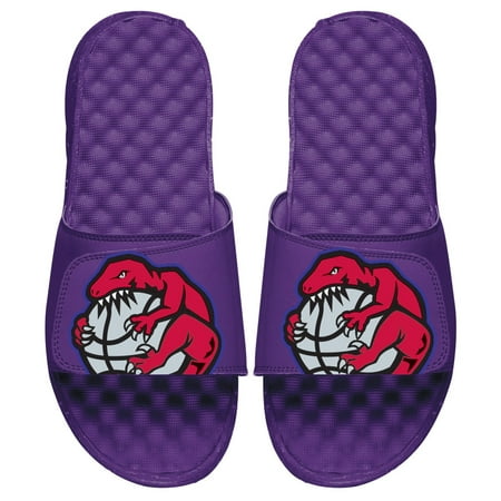 

Men s ISlide Purple Toronto Raptors Hardwood Classics Mascot Logo Slide Sandals