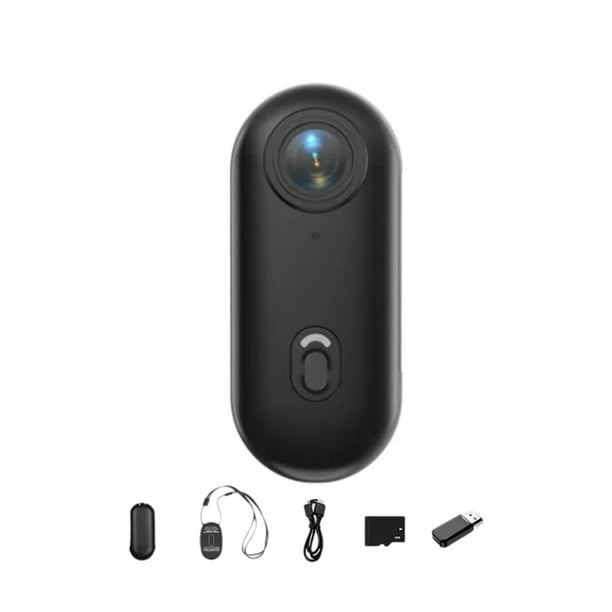Cámara de Acción de Pulgar 4K, 1080P, WIFI, Corporal, Grabación POV Manos con Tarjeta de 32 GB para Trabajo, Viajes, Mascotas, Natación, Ciclismo B