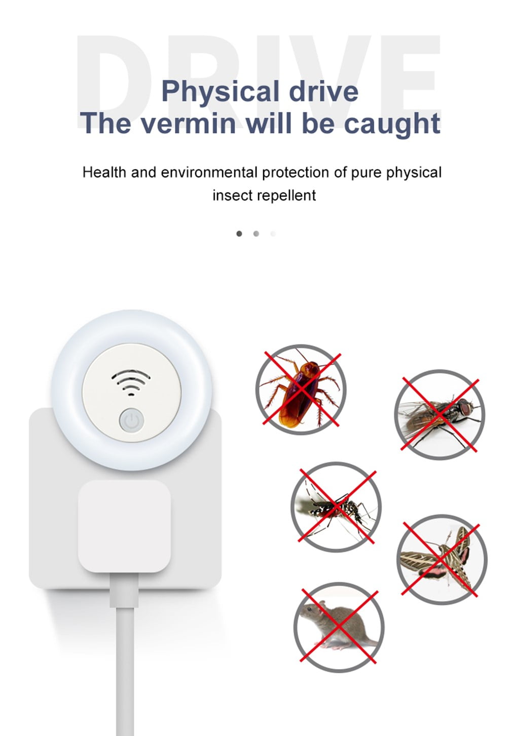 Ultrasonic Pest Repeller, 4 Pack Plug Inoor Pest Repeller for Control Mosquitoes, Rodents, Mosquito, Mouse, Cockroaches, Bug, Spider, Ant, Human and Pet