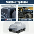 thumbnail image 3 of Unique Bargains Car Cover for Jeep Wrangler JK 4 Door 2007-2017 Waterproof Sun Protection Gray 193"x74.8"x59", 3 of 6