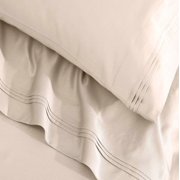 Superior 4-Piece 1500 Thread Count Ivory Sheet Set, Queen