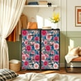 thumbnail image 6 of 4 Drawer Vertical Storage Dresser Cherry Blossom with Wood Top Fabric Pull Drawers, 6 of 8