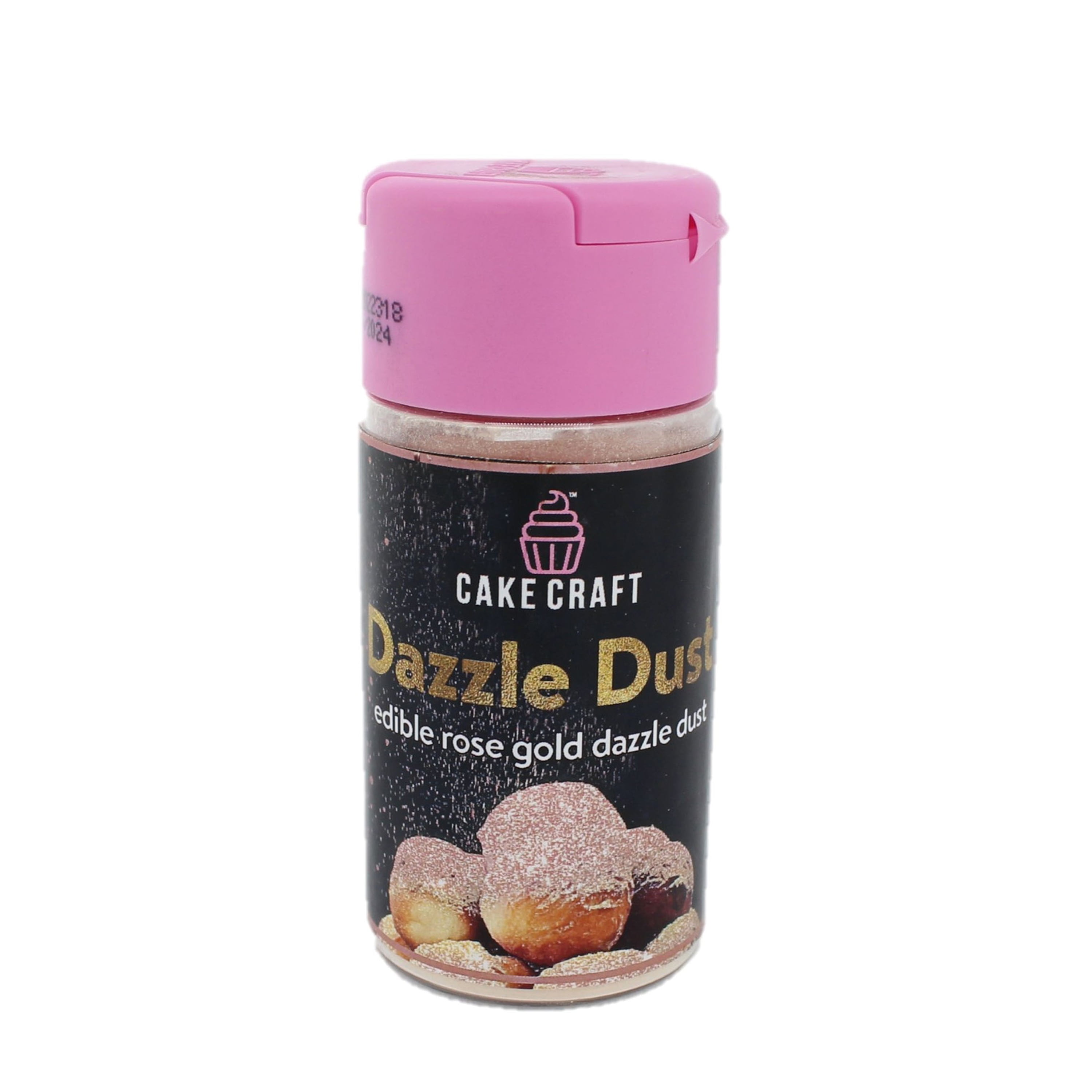 Cake Craft Edible Dazzle Dust, Rose Gold| Edible Glitter for Cakes, Cupcakes, Cocktails & More | Food-Safe Decorating Dust | 100% Edible