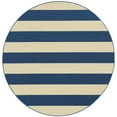 thumbnail image 5 of Sphinx Riviera Indoor/Outdoor Area Rug 4768F Outdoor Navy Lines Stripes 7' 10" x 7' 10" Round, 5 of 5