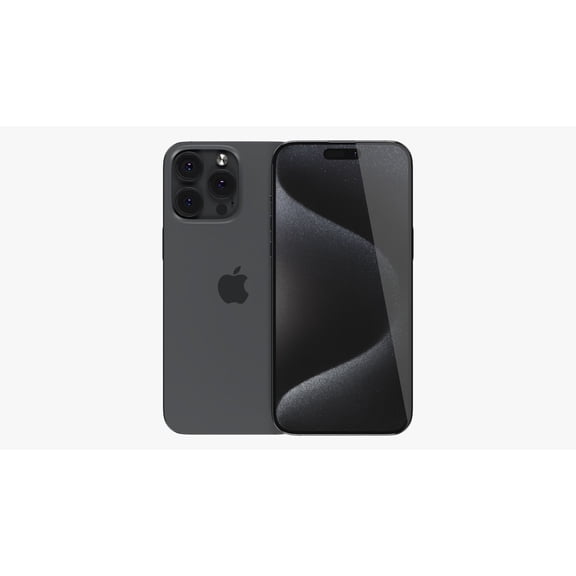 Factory Unlocked, Apple, iPhone 15 Pro Max, Cell Phone, 256GB, Black Titanium