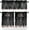 Black, variant on Navy Blue Christmas Kitchen Curtains and Valances Set, Rod Pocket Curtains Tier Farmhouse Window Curtains 24 Inch Length, Winter Xmas Pine Trees Snowflake 3 Piece Kitchen Curtains Set
