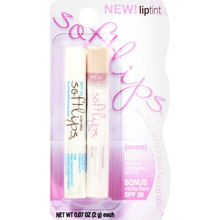 Softlips Vanilla Liptint in Serene SPF 20 with Bonus Lip Balm