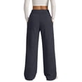 thumbnail image 4 of Baggy Sweatpants Women Double High Waisted Drawstring Comfy Wide Leg Sweatpants Fall Sweat Pants Summer Trousers Navy XL, 4 of 5