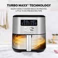thumbnail image 3 of (Open Box) Kalorik MAXX® Digital Air Fryer | 6-Quart Oilless Air Fryer with 7 Cooking Functions | Stainless Steel & Black FT47823BKSS, 3 of 5