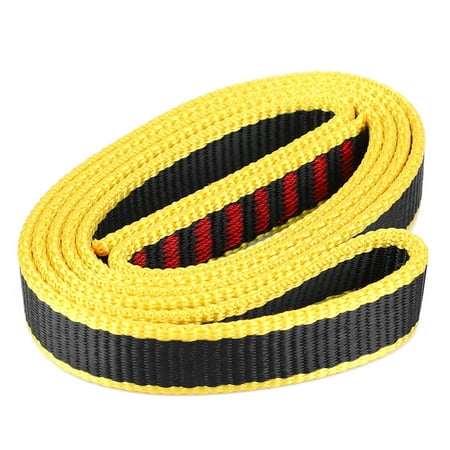 

Outdoor Climbing Load Bearing Flat Belt Strap Safety Mountaineering Rope(120*1.6cm)