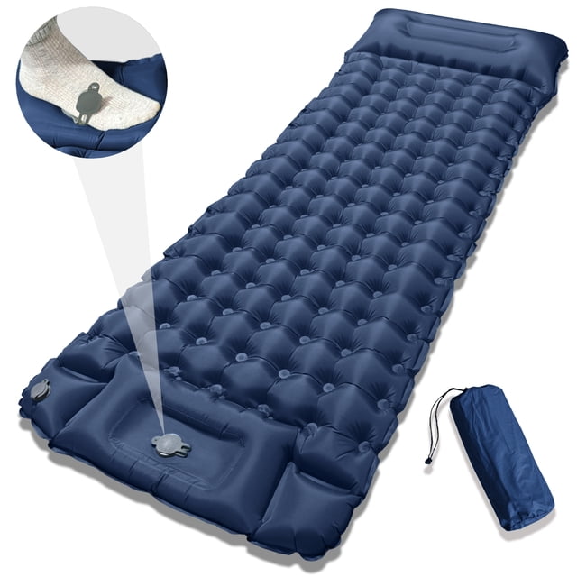 Typpkmm Cozy Thick Inflatable Mattress with Winter Insulated Camping Pad and 10cm