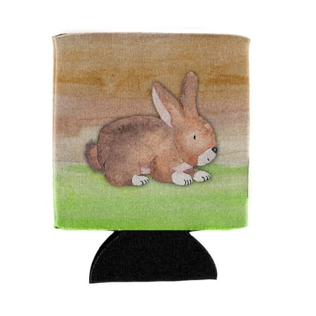 

Carolines Treasures BB7410CC Rabbit Watercolor Can or Bottle Hugger Can Hugger multicolor