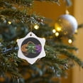 thumbnail image 7 of 3drose, Mardi Gras, 3 inch Snowflake Porcelain Ornament, 7 of 7