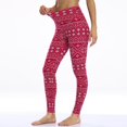 thumbnail image 3 of Mallas informales de Feliz Navidad para mujer, Leggings elásticos ajustados de cintura alta, estampados, otoño, 3 of 5