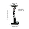 thumbnail image 3 of Inflator,Pump Air Inflator Needle Bike Tire Bike Air Pump Presta Valves Tire Ball Needle Bike Pump 160psi Bike Pump With Presta Bike Tire Pump Inflator With Ball Tube Inflator With Floor Pump, 3 of 6