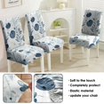 thumbnail image 5 of Vintage Tropical Flower and Leaves Garden Butterfly Dining Chair Covers 4 Pack Washable Polyester Stretch Slipcovers Removable Seat Protector for Rustic Farmhouse, 5 of 7