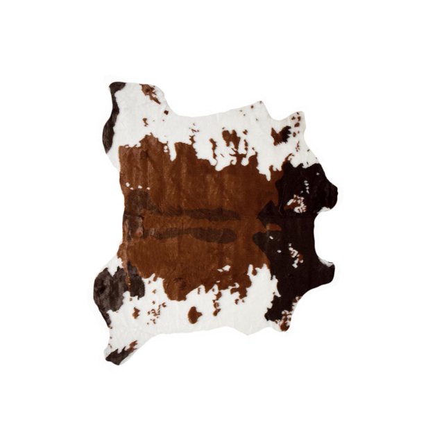 H-Luxe Faux Fur Cowhide Rug