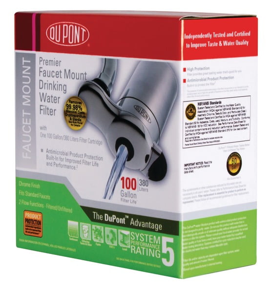 Dupont Premier Faucet Mount Drinking Water Filter Walmart Com