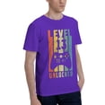 thumbnail image 2 of Level 13 Unlocked Men'S Basic Short Sleeve T-Shirt Purple Small, 2 of 5