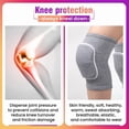 thumbnail image 2 of Rirozkan Knee Pads, Knee Brace for Volleyball, Soft Breathable Knee Sleeves, Protective Knee Support for Sports, Basketball Dance Yoga for Workout Running, 2 of 7