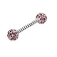 thumbnail image 2 of jiaroswwei Women Rhinestone Tongue Nose Nipple Ring Stud Earrings Body Piercing Jewelry, 2 of 7